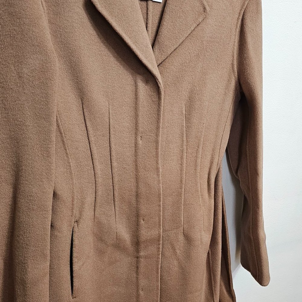 Mango Wool coat with handmade belt Medium Brown Women's Size XS 57006721 - Picture 7 of 12